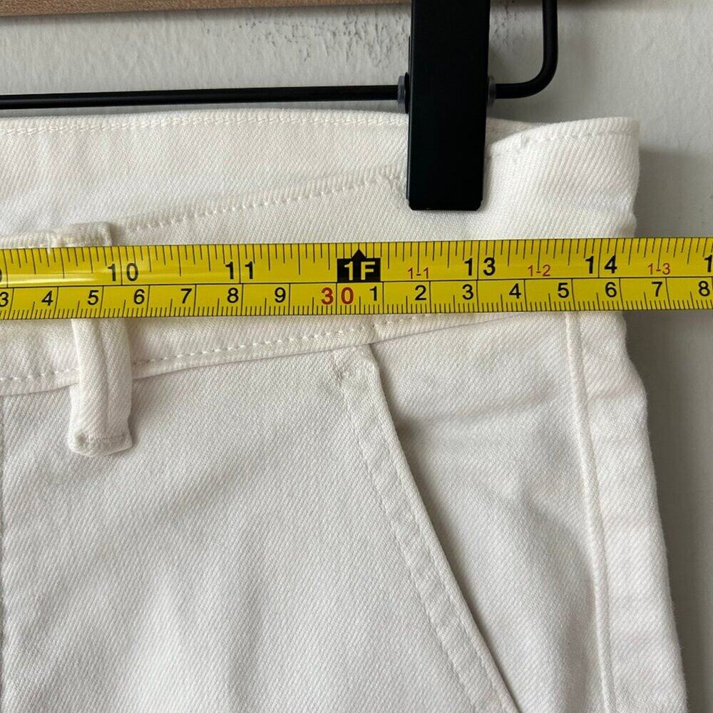Everlane Straight Leg Cropped Pants Women 6 Bone White - Picture 10 of 12